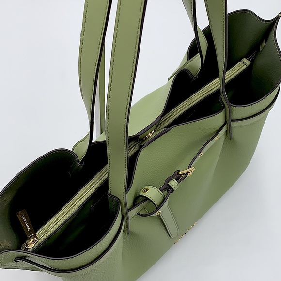 MICHAEL KORS EMILIA LARGE EAST WEST TOTE LIGHT SAGE COLOR - Picture 9 of 16